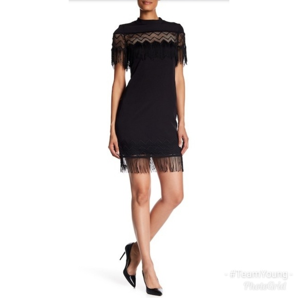 Laundry By Shelli Segal Dresses & Skirts - Laundry by Shelli Segal Fringe Shift Dress